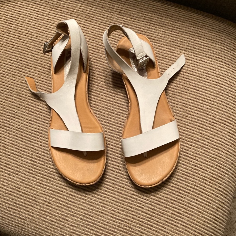 Kork white sandals